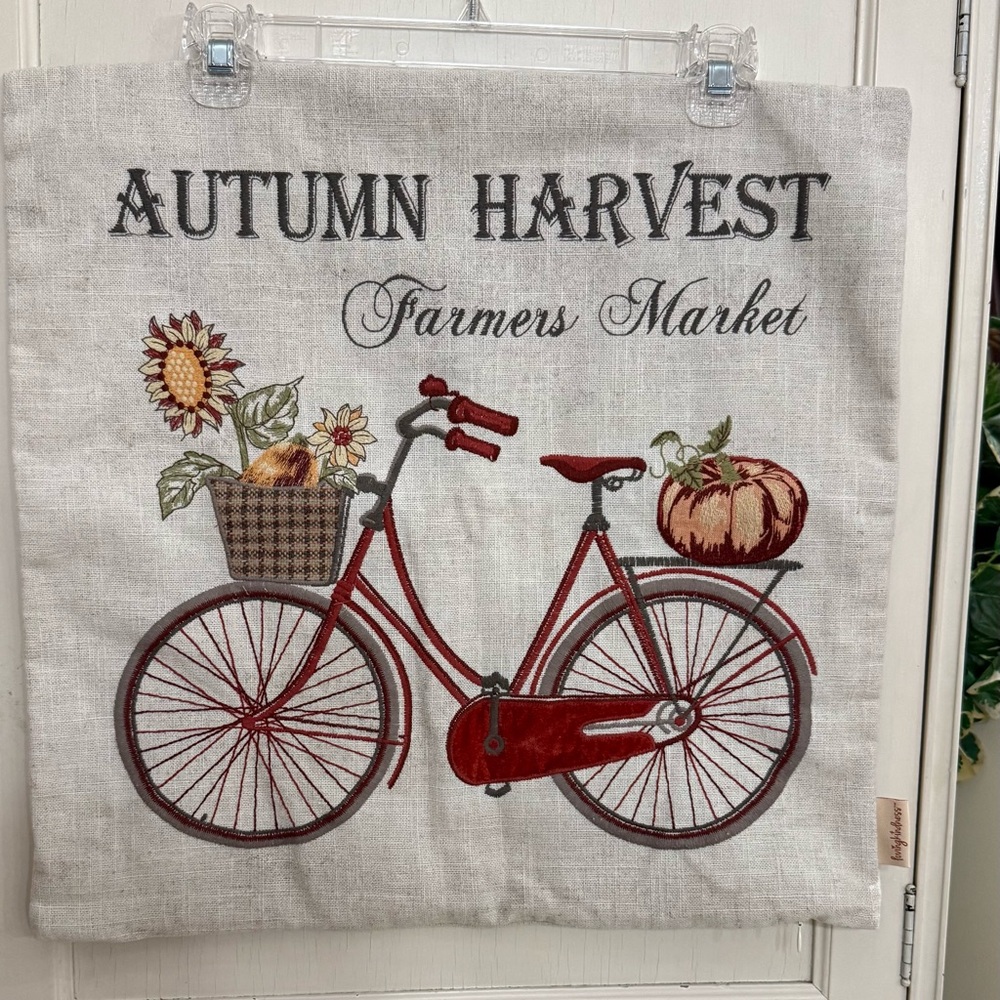Pillow cover decor festive fall time !! 19 X 19"